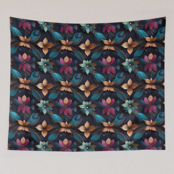Item preview, Floral motif designed and sold by Vibranta Studio.