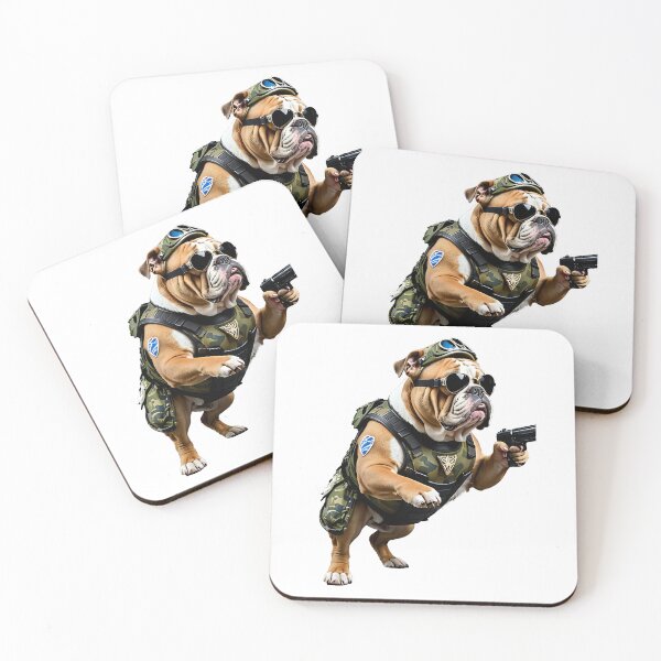 Item preview, Dog, bulldog, military, commando, humor, funny, funny designed and sold by Dan9010.