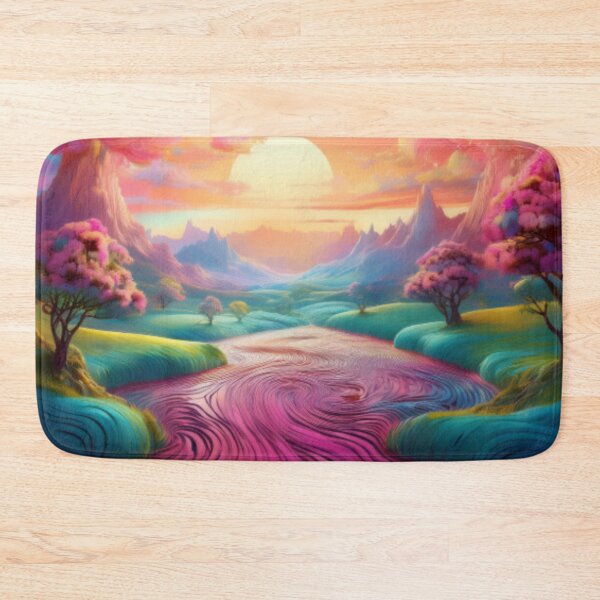 Item preview, Vibrant Fantasy Landscape with Pastel Sky designed and sold by RaiyaTees.