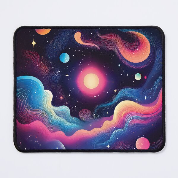 Item preview, A dense cosmic design filled with bright stars and swirling nebulas in vibrant colors. designed and sold by HEMRO.