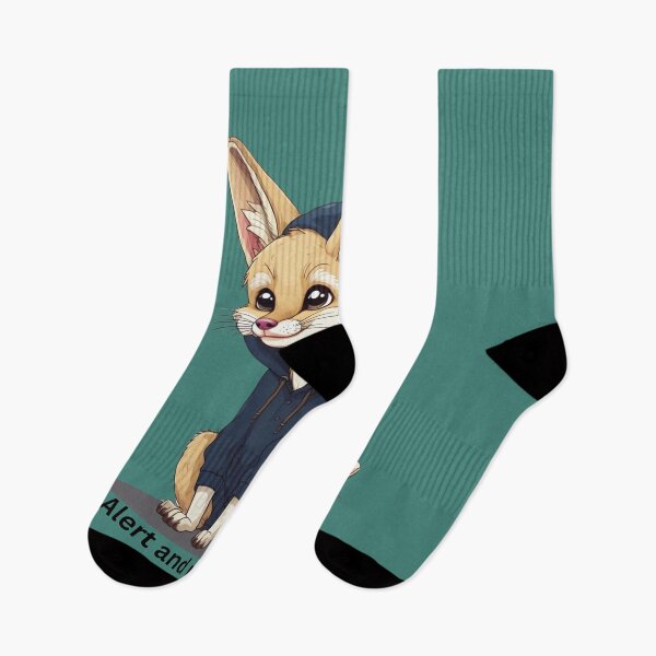 Item preview, Cozy Fennec Fox in a Hoodie designed and sold by joejiing.