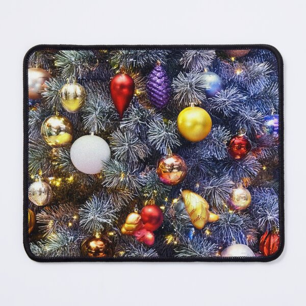 Item preview, Christmas Tree with Colorful Ornaments and Twinkling Lights designed and sold by DigitalGemArt.