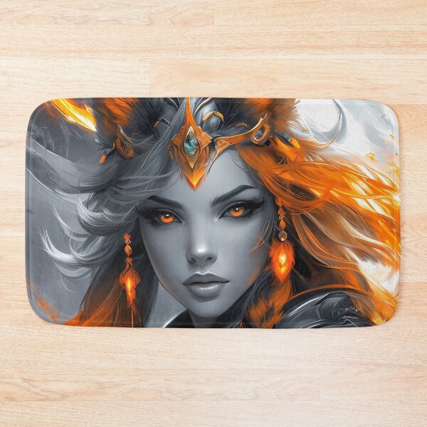Item preview, Fiery Lyran Warrior Goddess - Futuristic Fantasy Catwomen Portrait designed and sold by MystiqSlav.