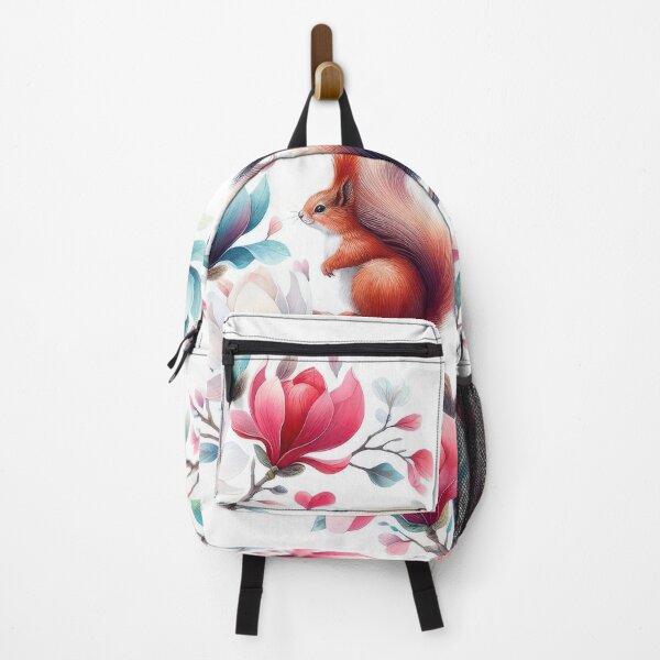 Item preview, The lovers of squirrels perch on branches of Magnolia  designed and sold by ideandesign.