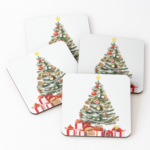 Item preview, Christmas Tree with Colorful Ornaments designed and sold by DigitalGemArt.