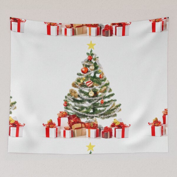 Item preview, Christmas Tree with Colorful Ornaments designed and sold by DigitalGemArt.