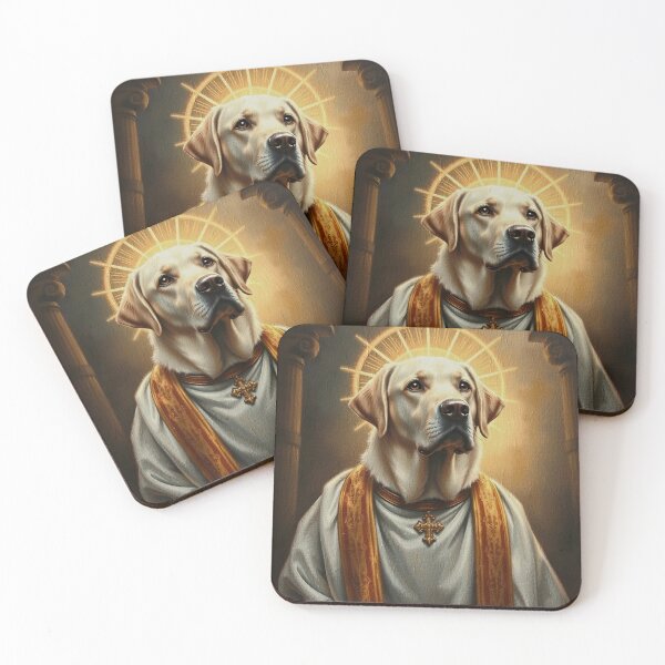 Item preview, Golden Retriever Religious Painting | Original Spiritual Design designed and sold by svarupa.
