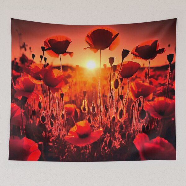 Item preview, Poppy in the background designed and sold by Digikalle.