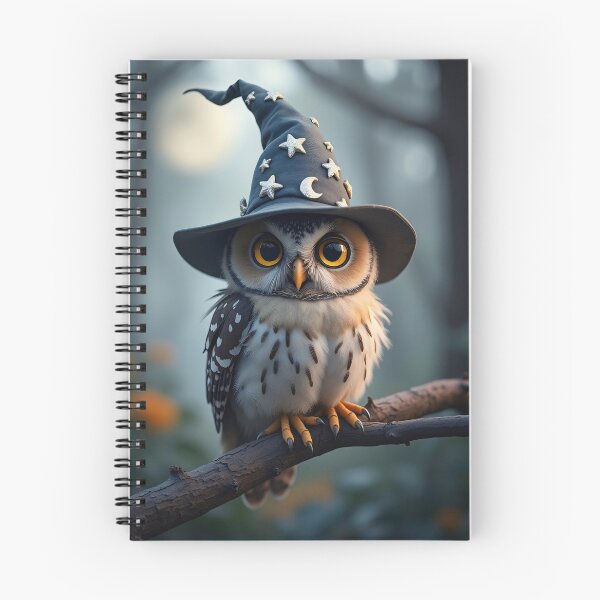 Item preview, Cute little owl with magic hat designed and sold by madrigenum.