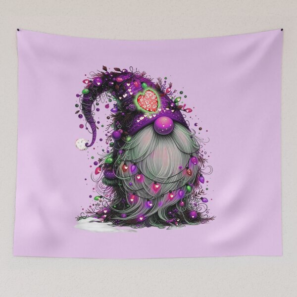 Item preview,  Cute Purple Santa Christmas Gnome designed and sold by ShreecreatE.