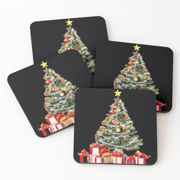Item preview, Christmas Tree with Colorful Ornaments designed and sold by DigitalGemArt.