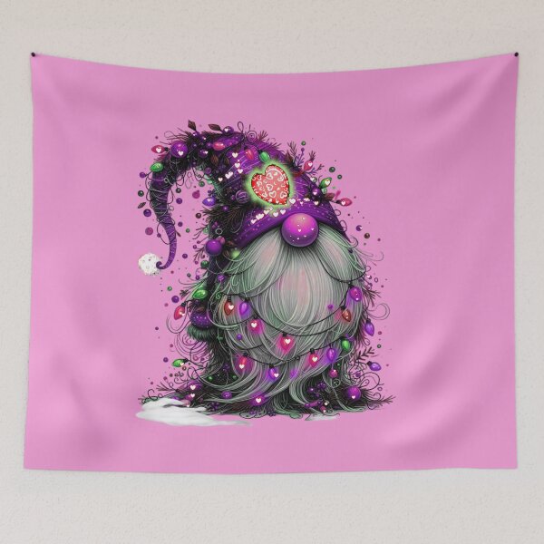 Item preview, Cute Purple Santa Christmas Gnome designed and sold by ShreecreatE.