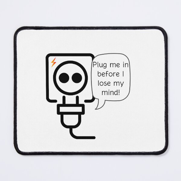 Item preview, Plug Me In - Funny Minimalist Design designed and sold by Zuday.