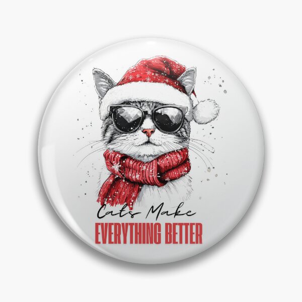 Item preview, Cool Christmas Cat in Sunglasses - Funny Holiday Illustration with Quote, Funny Cat designed and sold by Halina-il.