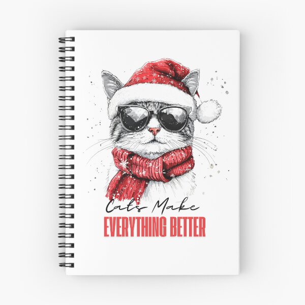 Item preview, Cool Christmas Cat in Sunglasses - Funny Holiday Illustration with Quote, Funny Cat designed and sold by Halina-il.