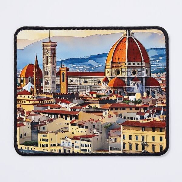 Item preview, Elegant Watercolor: Florence Duomo and Sunset Reflections designed and sold by ArteeInnovation.