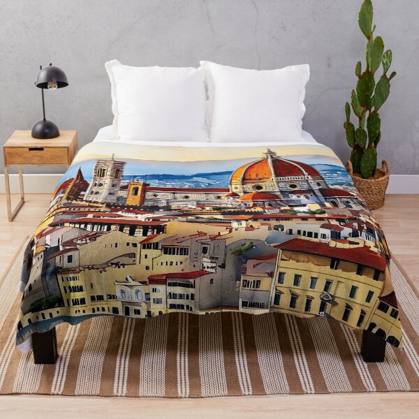 Item preview, Elegant Watercolor: Florence Duomo and Sunset Reflections designed and sold by ArteeInnovation.