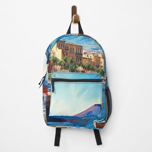 Item preview, Vibrant Watercolor: Naples Waterfront with Mount Vesuvius designed and sold by ArteeInnovation.