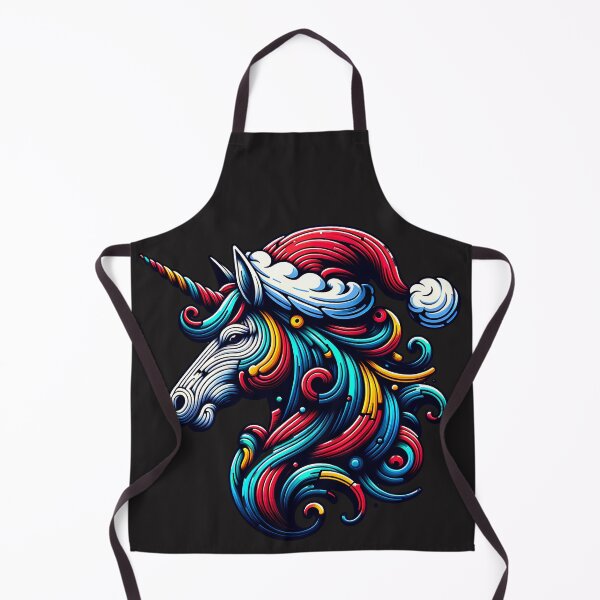 Item preview, Colorful Unicorn Santa Hat designed and sold by AwesomeBeyondLimits.