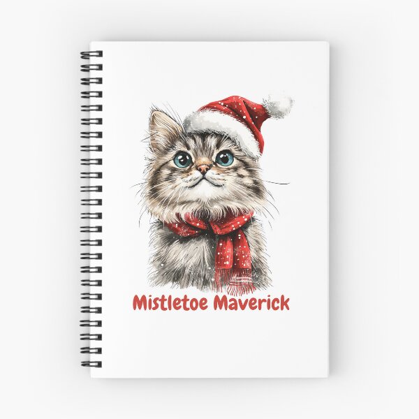 Item preview, Mistletoe Maverick: Stylish Christmas Cat Illustration, Funny Cat designed and sold by Halina-il.