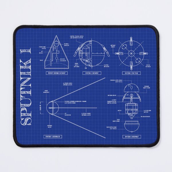 Item preview, Sputnik 1. Soviet Space Program (Blueprint) designed and sold by BGALAXY.