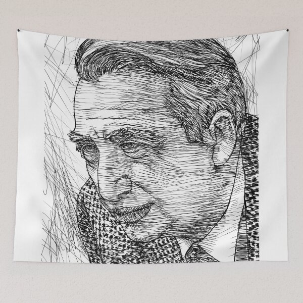 Item preview, ROLAND BARTHES ink portrait .1 designed and sold by lautir.