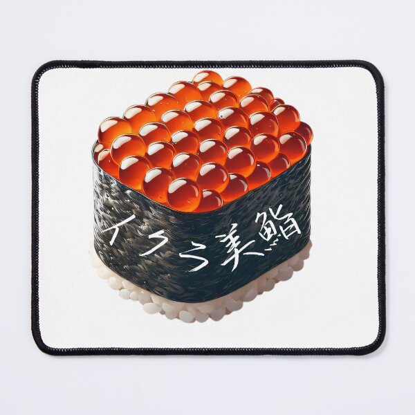 Item preview, Glistening Ikura Sushi Art Print designed and sold by SakuraJapanArt.