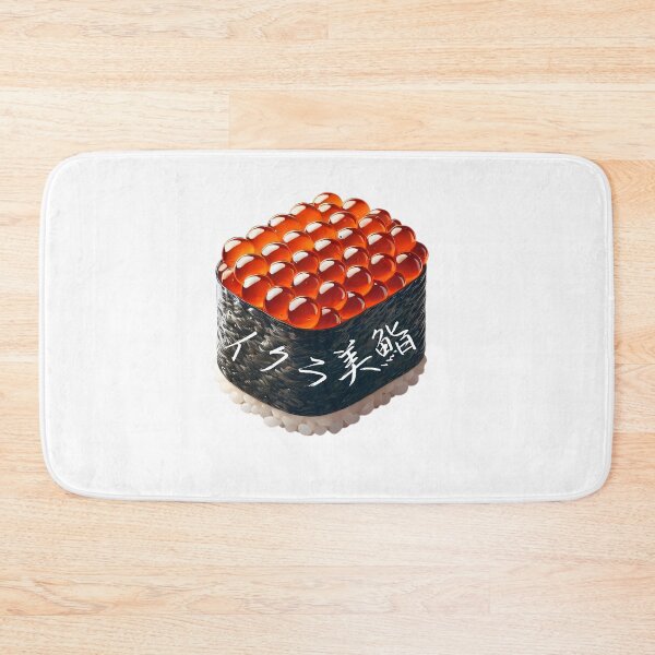 Item preview, Glistening Ikura Sushi Art Print designed and sold by SakuraJapanArt.