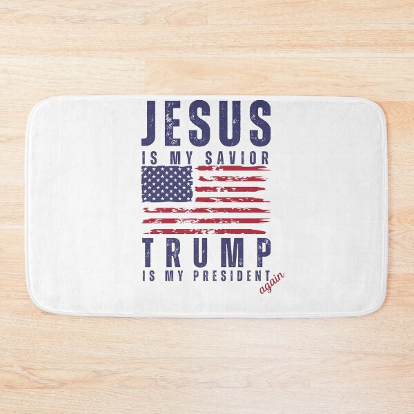 Item preview, Jesus is my savior and Trump is my president again designed and sold by Lady-Frost.