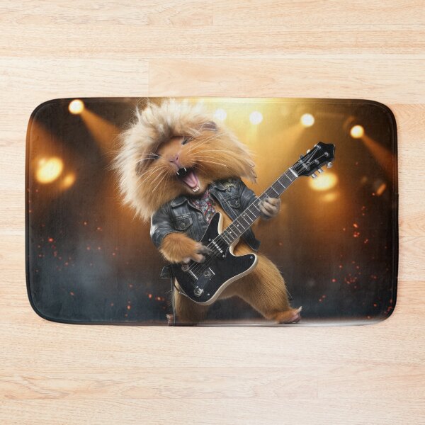 Item preview, Rock 'n' Roll Hamster Guitarist Shreds the Stage designed and sold by jrtwynam.