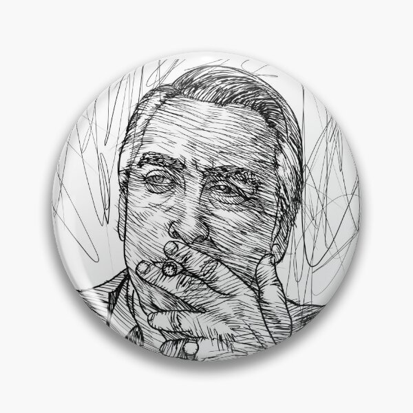 Item preview, ROLAND BARTHES ink portrait .2 designed and sold by lautir.