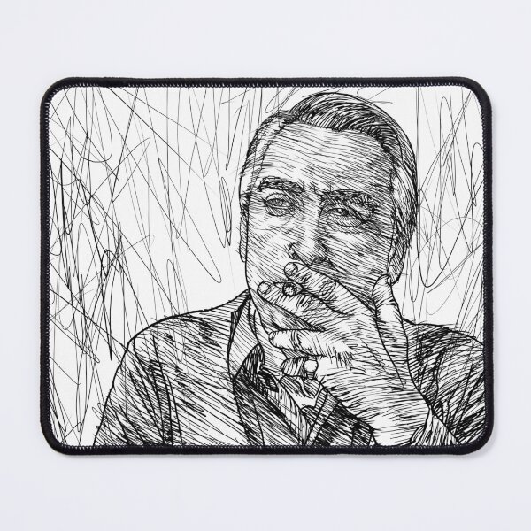 Item preview, ROLAND BARTHES ink portrait .2 designed and sold by lautir.
