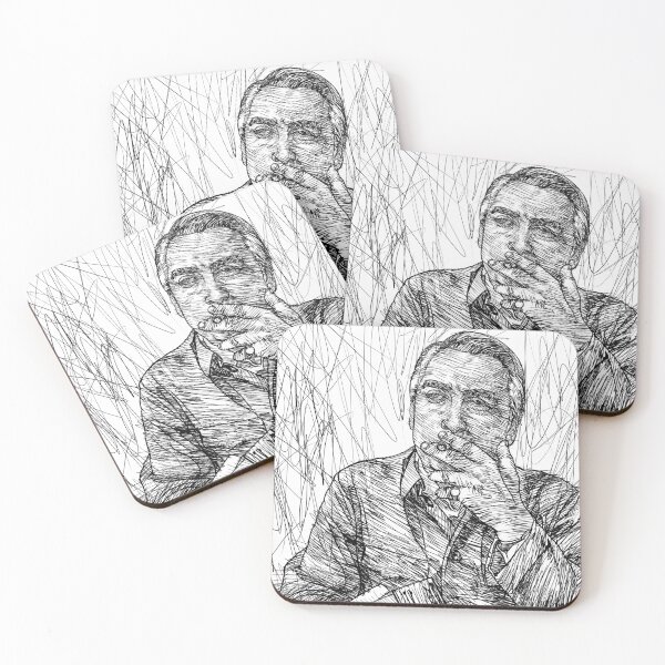 Item preview, ROLAND BARTHES ink portrait .2 designed and sold by lautir.