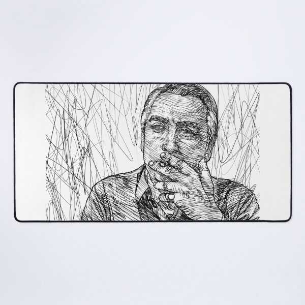 Item preview, ROLAND BARTHES ink portrait .2 designed and sold by lautir.
