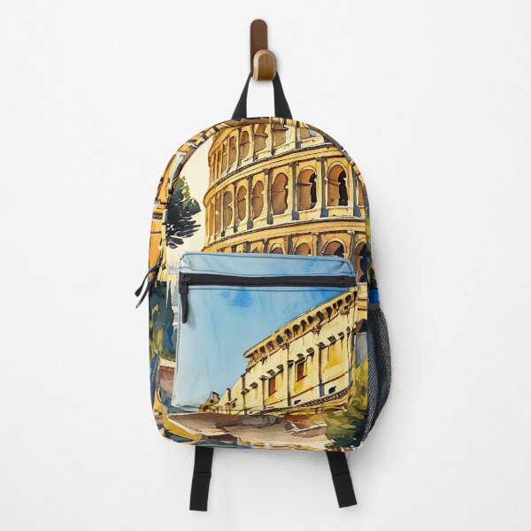Item preview, Majestic Watercolor: Rome’s Colosseum in Golden Sunlight designed and sold by ArteeInnovation.