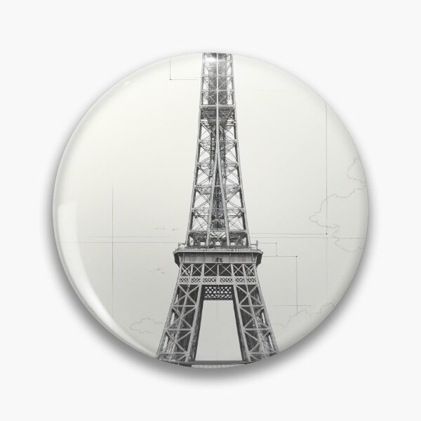 Item preview, Sketch of the Eiffel Tower designed and sold by Emile-Sabord.
