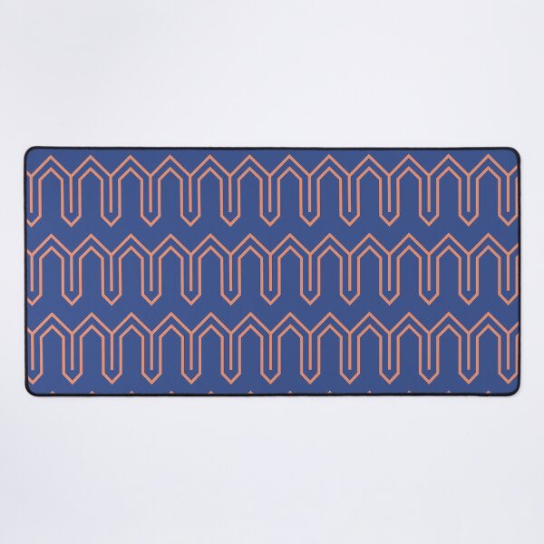 Item preview, Art Deco Pattern 05 - Orange on Prussian Blue designed and sold by elektronen.