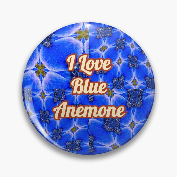 Item preview, Blue Garden Anemone Pattern designed and sold by Patternflower.