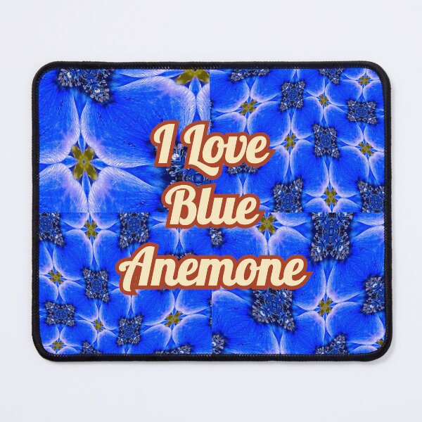Item preview, Blue Garden Anemone Pattern designed and sold by Patternflower.
