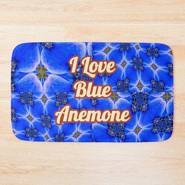 Item preview, Blue Garden Anemone Pattern designed and sold by Patternflower.