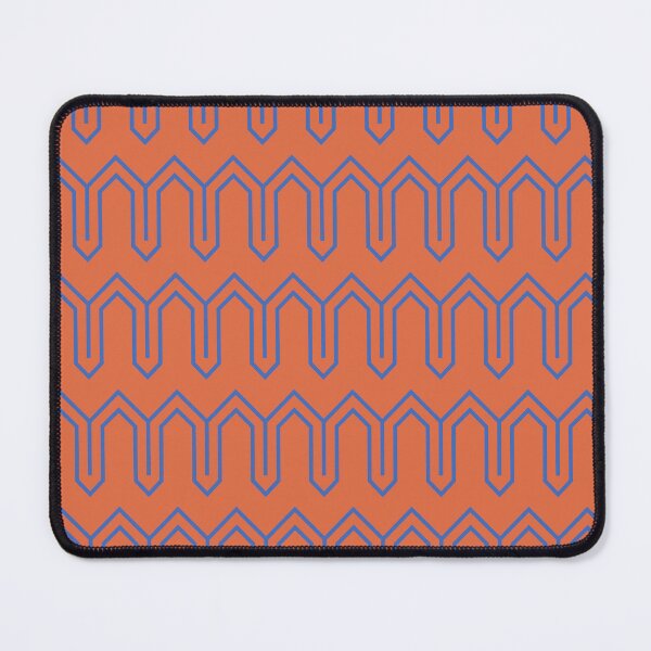 Item preview, Art Deco Pattern 05 - Prussian Blue on Orange designed and sold by elektronen.
