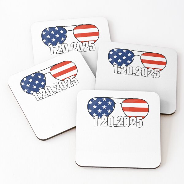 Item preview, American flag glasses inaguration day 2025 designed and sold by Lady-Frost.