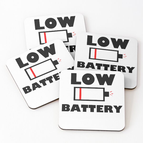 Item preview, Low Battery illustration quote designed and sold by Wish Design.