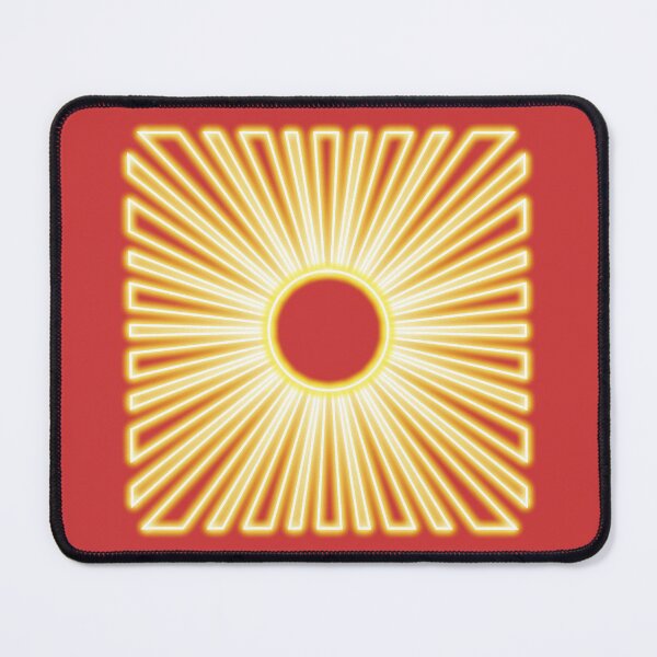 Item preview, Neon effect sun design #4 red background designed and sold by PEB-creative24.