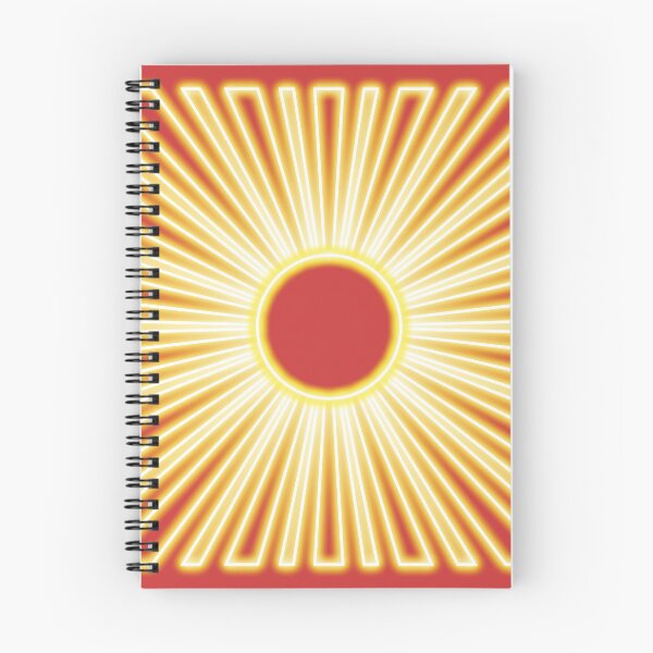 Artikelvorschau, Neoneffekt-Sonnendesign #4 roter Hintergrund entworfen und verkauft von PEB-creative24.