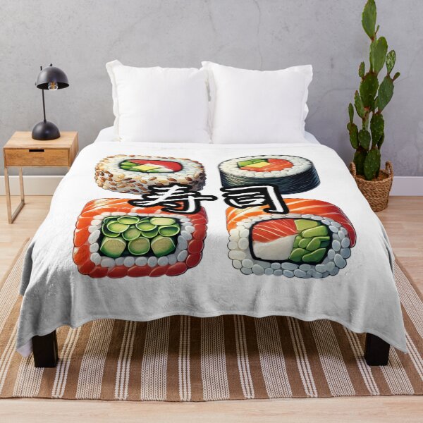 Item preview, Assorted Sushi Rolls Collection Art Print designed and sold by SakuraJapanArt.