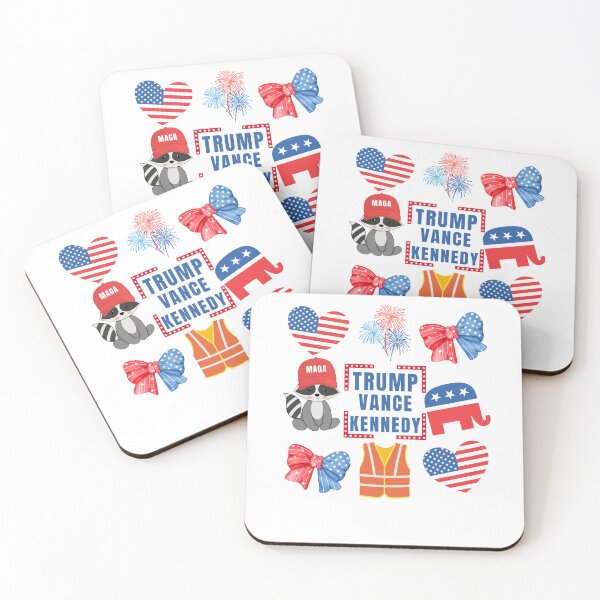 Item preview, Trump Vance Kennedy support bow heart MAGA designed and sold by Lady-Frost.