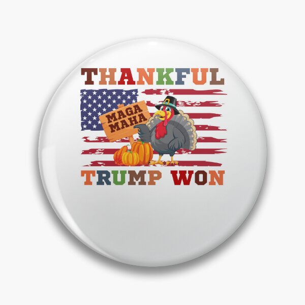 Item preview, Thankful Trump won thanksgiving MAHA MAGA turkey designed and sold by Lady-Frost.