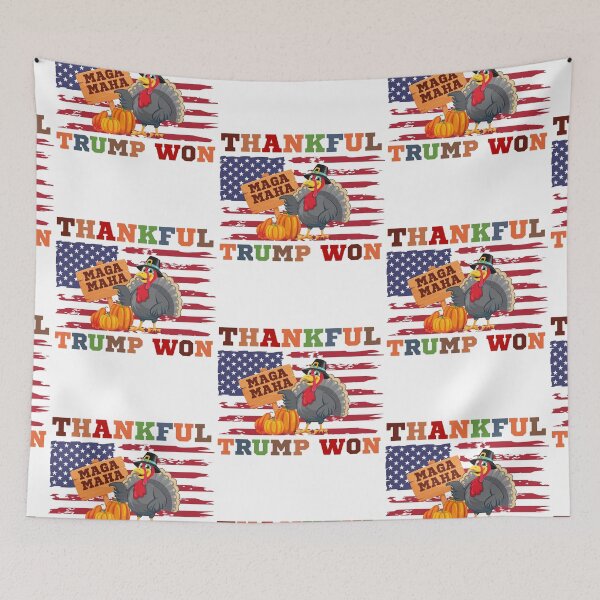 Item preview, Thankful Trump won thanksgiving MAHA MAGA turkey designed and sold by Lady-Frost.