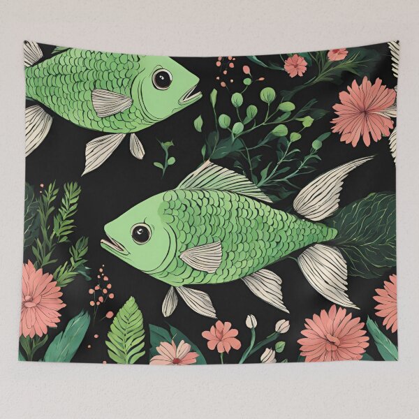 Item preview, Amazon green fish designed and sold by Vilemo.